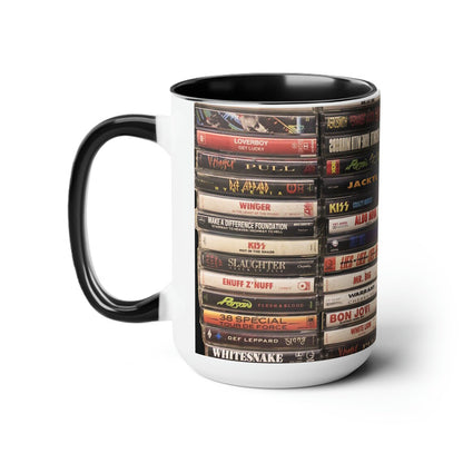 Heavy Metal Kings Classic Tapes Rock Accent Coffee Mugs