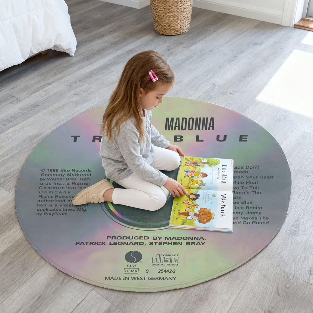Madonna - True Blue Album Music CD Round Rug