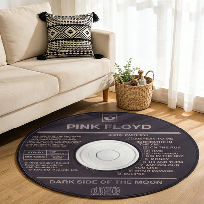 Pink Floyd - The Dark Side of the Moon Album Music CD Round Rug