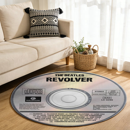 The Beatles – Revolver Album Music CD Round Rug