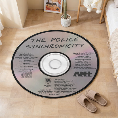The Police - Synchronicity Album Music CD Round Rug