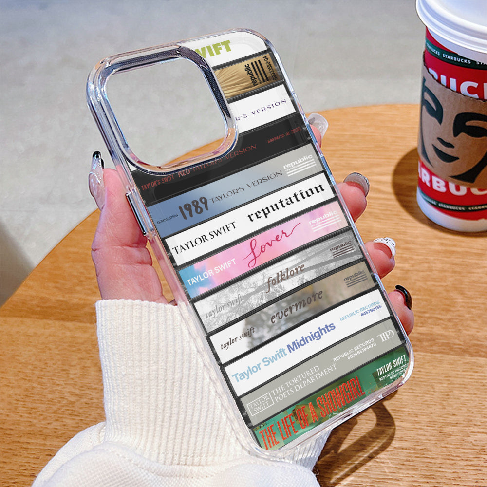 Taylor Swift Albums Cassette Collection Retro Phone Case (Taylor's Version)