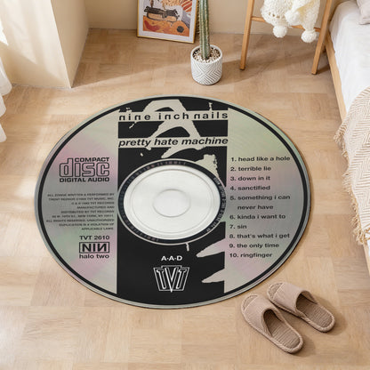 Nine Inch Nails - Pretty Hate Machine Album Music CD Round Rug