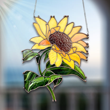 Sunflower Acrylic Window Hanging, Sunflower Decor, Sunflower Home Decor