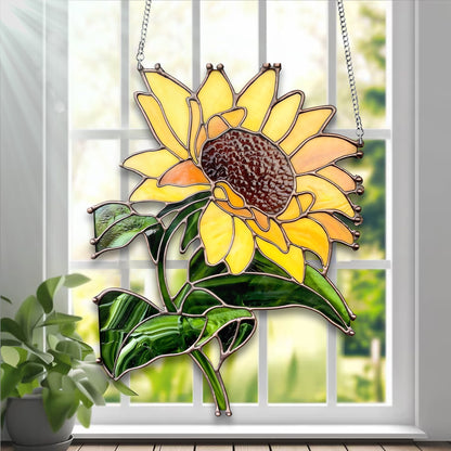 Sunflower Acrylic Window Hanging, Sunflower Decor, Sunflower Home Decor