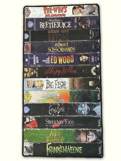 VHS Tape Classic TIM BURTON Movies Indoor Rug