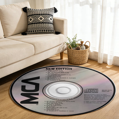 New Edition Album Music CD Round Rug