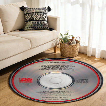 Led Zeppelin - Debut Album Music CD Round Rug