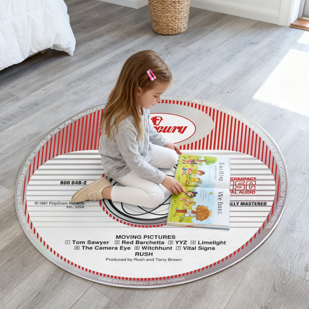 Rush - Moving Pictures Album Music CD Round Rug