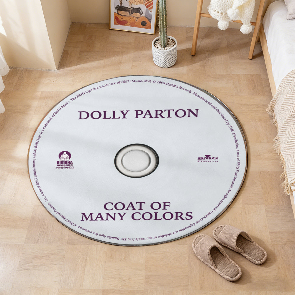 Coat of Many Colors - Dolly Parton Album Music CD Round Rug