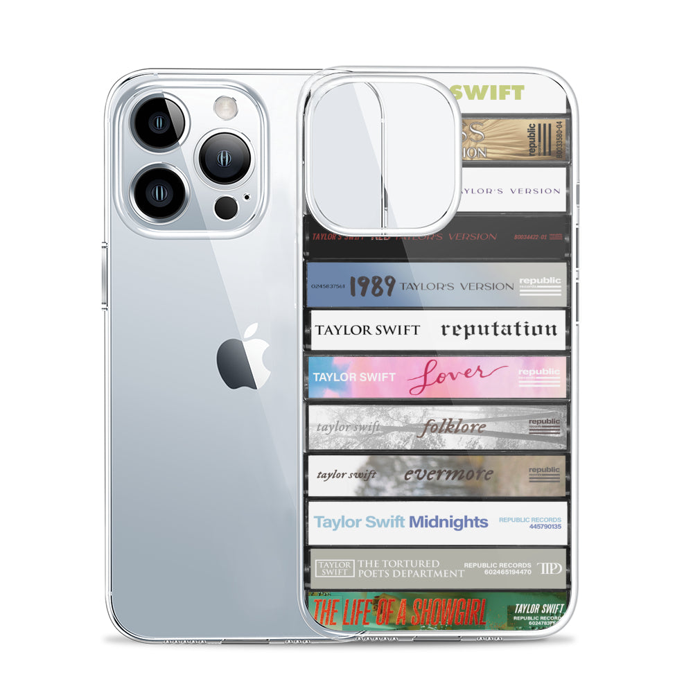Taylor Swift Albums Cassette Collection Retro Phone Case (Taylor's Version)