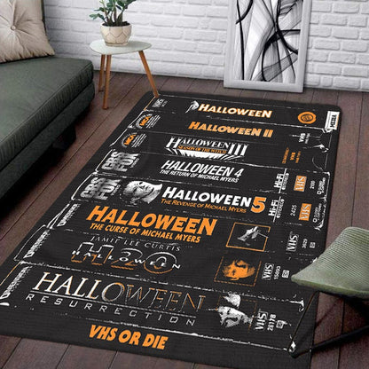 VHS Tape Classic Slasher Horror Movies Indoor Rug