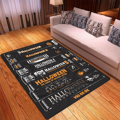 VHS Tape Classic Slasher Horror Movies Indoor Rug