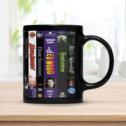 Tim Burton Movies VHS Tape Movies Nostalgic Black Mug