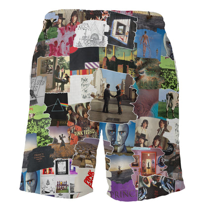 Pink Floyd Albums Covers Collage Unisex Hawaiian Shorts