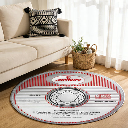 Rush - Moving Pictures Album Music CD Round Rug